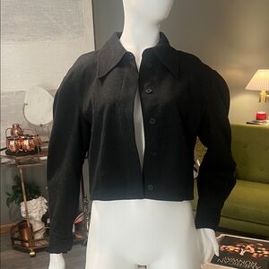 Zara Black Button-Up Blazer